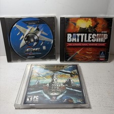PC Game Lot, F-16 Multirole Fighter, Battleship & Pacific Storm (Lot of 3 Games) picture