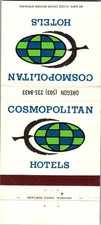 Cosmopolitan Hotel & Airtel Portland OR Vintage Matchbook Cover 5M28-1 picture