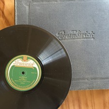 Set Of 10 Vtg 78 Records Brunswick Victrola ARA And RCA W/binder. 6 Are 1-Sides picture