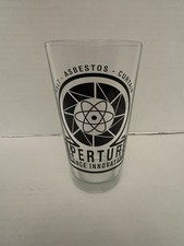 Portal Aperture Science 1940s Logo 14oz Drinking Glass Official Valve Store picture