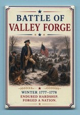 BATTLE OF VALLEY FORGE *2x3 FRIDGE MAGNET* REVOLUTIONARY WAR INDEPENDENCE WINTER picture