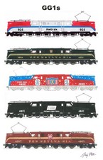 Various GG1s Pennsylvania Railroad, PC 11