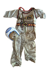 Rare Vtg 1966 Ben Cooper LOST IN SPACE Astronaut Mask Costume Superhero w/ Box picture