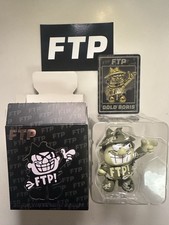 FTP First Edition Boris Blind Box Opened Camo Vinyl Figure Gold Card and Sticker picture