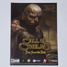 Call of Cthulhu Dark Corners Microsoft Xbox Blazes Print Ad/Poster Promo Art picture