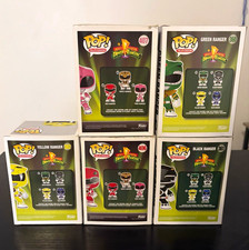 Funko Pop Mighty Morphin Power Rangers Mixed Lot Pink Green Yellow Black White picture
