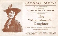 Mary Carew Moonshiner's Daughter Silent Film Ad Actress Vintage Postcard AA69363 picture