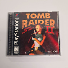 Tomb Raider II (PS1) - Black Label - Complete w/ Manual & Reg - Gently Used picture