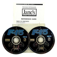 Jane's F-15 - PC Windows Combat Flight Simulation Video Game - Disc Manual Only picture
