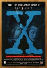 1997 The X-Files Unrestricted Access CD-ROM PC Print Ad/Poster Official Art 90s picture