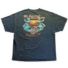 Vintage Harley Davidson T Shirt Black 2XL All American Hughesville Maryland USA picture