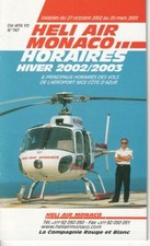 Heli Air Monaco timetable 2002/10/27 picture