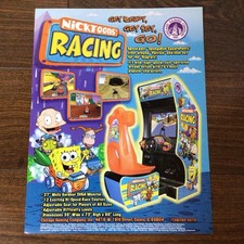 Nicktoons Racing by Chicago Gaming Video Arcade Flyer Brochure Ad Nickelodeon picture