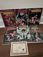 1995 Vampirella Mystery Walk 1-6 Autographed #'d COA 34/1000 NM Harris LOT picture
