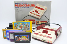Nintendo Famicom HVC-001 Boxed 5 Games Mario Tennis Baseball Dragon Ball Z Japan picture