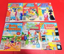 Vintage Katy Keene Digest Comics #1, 2, 4; Betty & Veronica, Laugh 80s Lot Of 6  picture