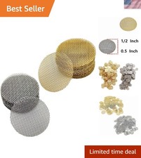 220pcs Pipe Screens, 1/2 Inch 0.5 Inch Pipe Screens Filters, 110pcs Stainles... picture