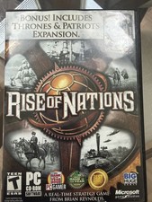 Rise of Nations + Thrones & Patriots Expansion PC CD-ROM Strategy Game Microsoft picture