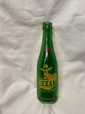 7oz ACL  Green Bottle Texan Grapefruit Drink Texas Vintage Soda Pop picture
