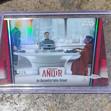 2024 Topps Chrome Star Wars Andor Mon Mothma #AM1 Red Refractor 1/5 Rare picture