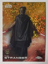 2025 Topps Chrome Star Wars The Stranger #182 Gold Mini Diamond /50 Debut picture