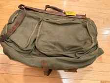 💙RARE WWII U.S. Army Air Forces Flight Bag Garment Bag Suitcase Clothing Canvas picture