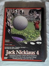 Jack Nicklaus 4 PC Golf Game DVD Course Designer 