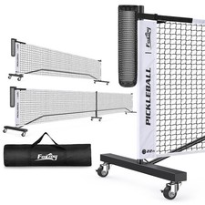 2-in-1 Portable Pickleball Net w/ Wheels, Ball Collector, Regulation Size 22FT/1 picture