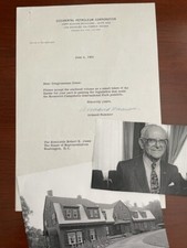 ARMAND HAMMER TYPED LETTER SIGNED, OIL TYCOON, ART MUSEUM, DIPLOMAT, ROOSEVELT picture