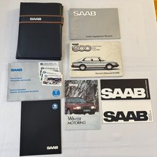 1988 Saab 900 Owners Manual Book Pouch Sedan Convertible Vintage Car picture