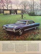 Vintage Print Ad 1966 Buick Electra 225 Wildcat V-8 401 Cubic Inch Mancave Shop picture