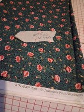 Vintage Cotton Fabric Quilt Craft Floral Remnant Estate (LOT 113) picture