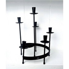 Vintage MCM Gunnar Ander Swedish Nordic Metal Candlestick Holder Candelabra picture