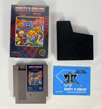 Ghosts 'n Goblins NES CIB 5 Screw Box Manual Dust Sleeve Capcom Tested  picture