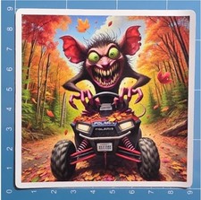 Polaris RZR Monster 9x9cm Durable Viny Wild ATV Trail Creature Art Print picture
