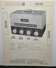 SAMS PHOTOFACT SERVICE MANUAL 154-3 DAVID BOGEN MODEL HE-10 picture