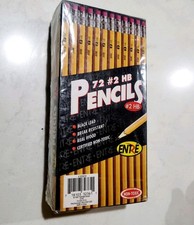 NEW 1997 Entre Pencils Black Lead Real Wood #2 Factory Sealed Non Toxic Vintage picture