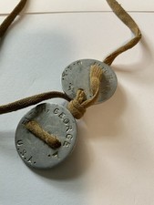 WWI ARMY DOG TAGS WITH CORD picture