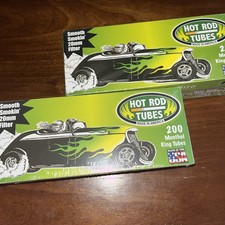 2x Hot Rod Tubes 200 Menthol King Tubes Made In The USA Sealed New picture