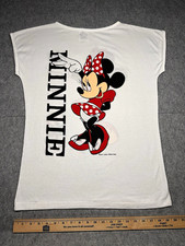 Rare True Vintage Grail Walt Disney Productions Minnie Mouse Mirror Tee 75’-85’  picture