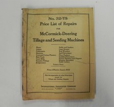 MCCORMICK-DEERING TILLAGE AND SEEDING MACHINES | NO. 32-TS *IN GOOD CONDITION* picture