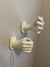 Vintage Pop Art Nancy Funk Ceramic Hand Wall Mount Working Lamp Hands picture