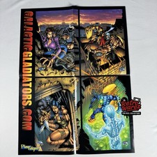 GALACTIC GLADIATORS Promo Poster 16.5x22” Comic Book Dealer Display AD picture