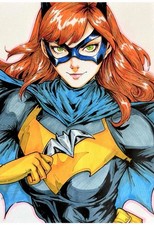 Batgirl (DC Comics) - 7x10 Original Art by Raphael Serrano - NOT a Print picture