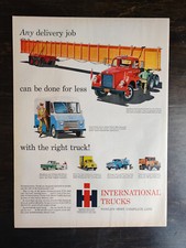 Vintage 1960 International Trucks Full Page Original Ad picture