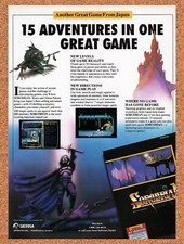 1989 Sorcerian MS-DOS Original Advertisement / Retro Wall Art v1 picture