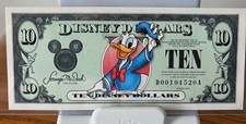 2003 Disney $10 Donald Duck bill Rare 6 digit serial number Uncirculated Mint co picture