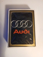 Vintage AUDI Auto Gemaco Plastic Coated Quality Playing Cards New Open Deck USA picture