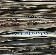 LOT OF 100 ME CT MA RI ROADKILL LICENSE PLATES RANDOM picture