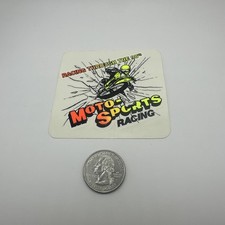 Vintage Racing Through the 90s Moto-Sports Racing Sticker Motocross Neon Decal picture
